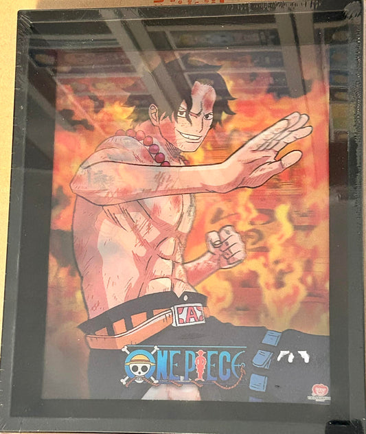 Cadre 3D lenticulaire - One Piece - Brothers burning rage