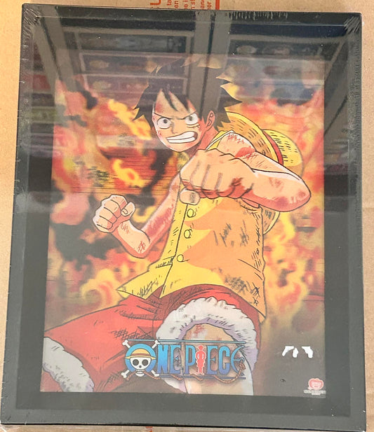 Cadre 3D lenticulaire - One Piece - Brothers burning rage