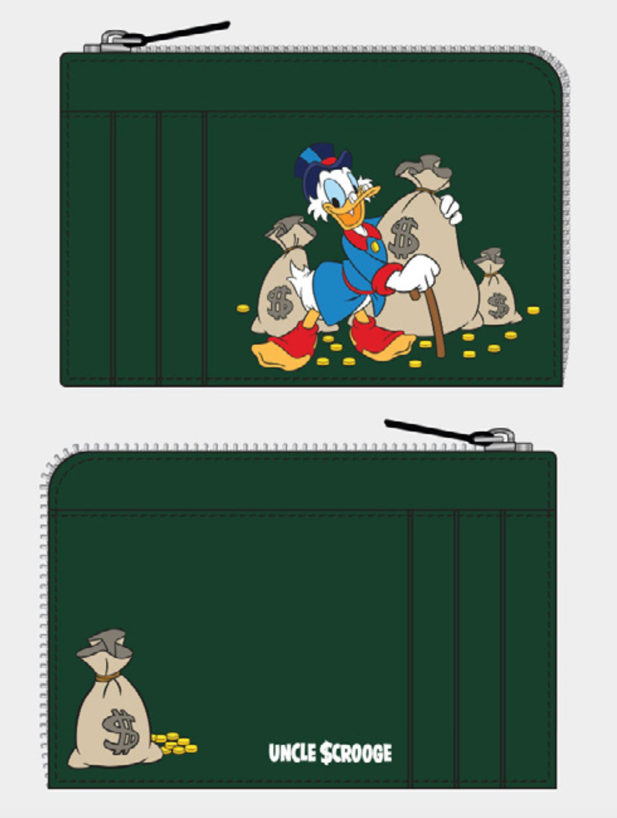 DISNEY - Oncle Picsou - Porte-Cartes Vert