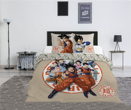 DRAGON BALL SUPER - Parure de lit 240x220cm + 2x65x65cm