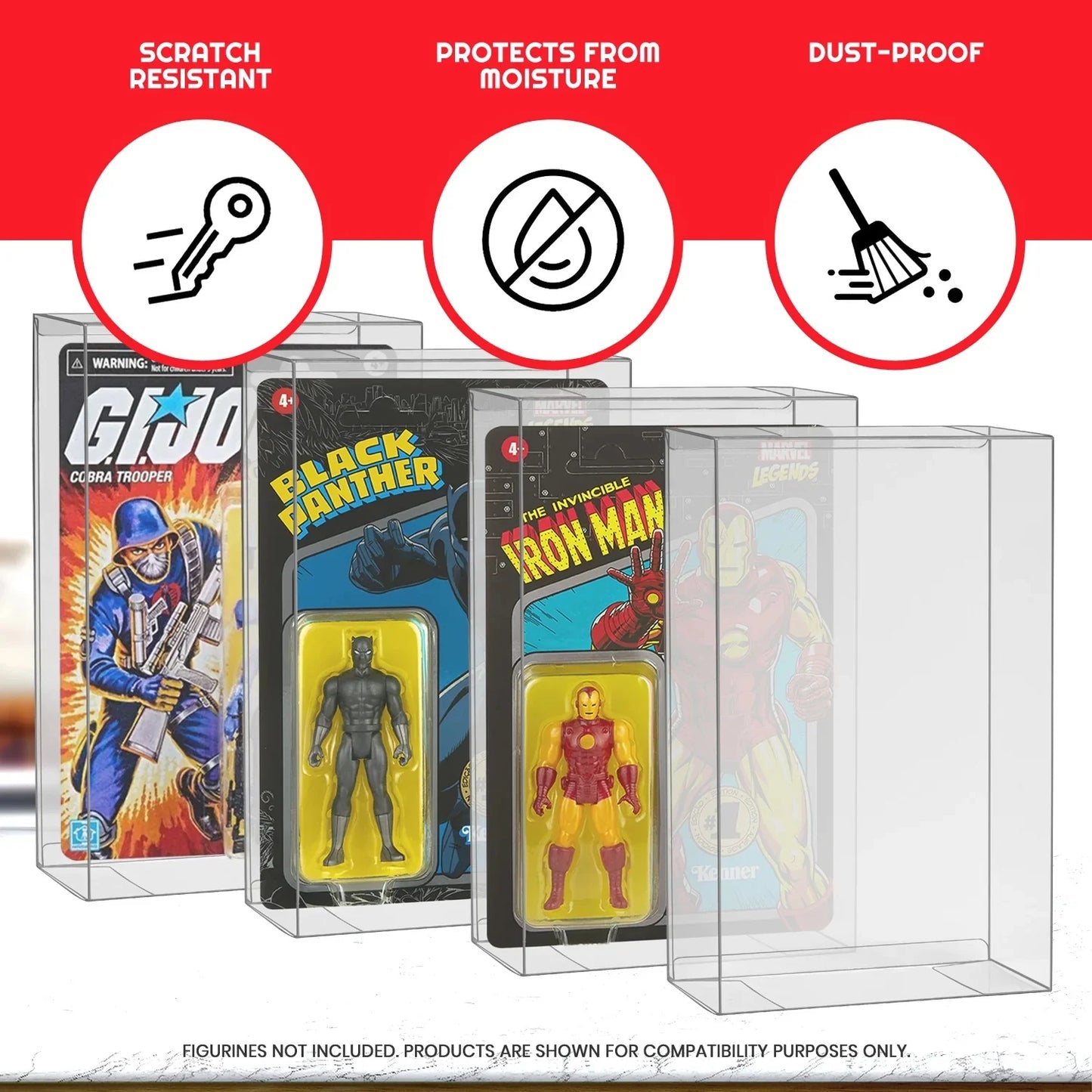 EVORETRO - PET Protector For Carded Action Figure 10cm Star Wars 10pc