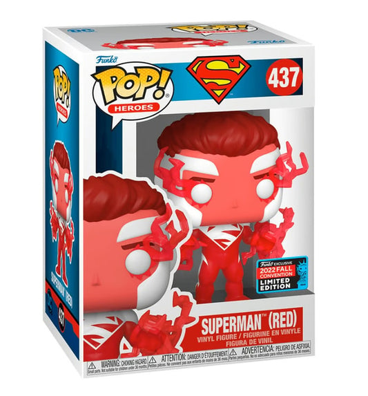 FUNKO POP! HEROES: SUPERMAN (RED) - CONVENTION LIMITED EDITION
