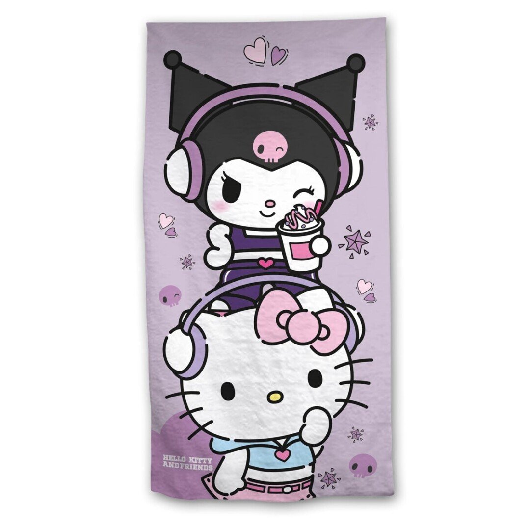 HELLO KITTY - Hello Kitty & Kuromi - Serviette de Plage 70x140cm