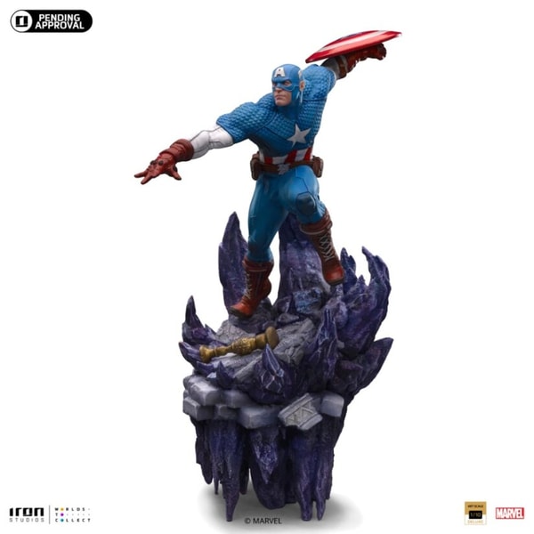 IRON STUDIOS - DELUXE BDS ART SCHAAL 1/10 - MARVEL - CAPTAIN AMERICA "INFINITY GAUNTLET" STANDBEELD 34CM