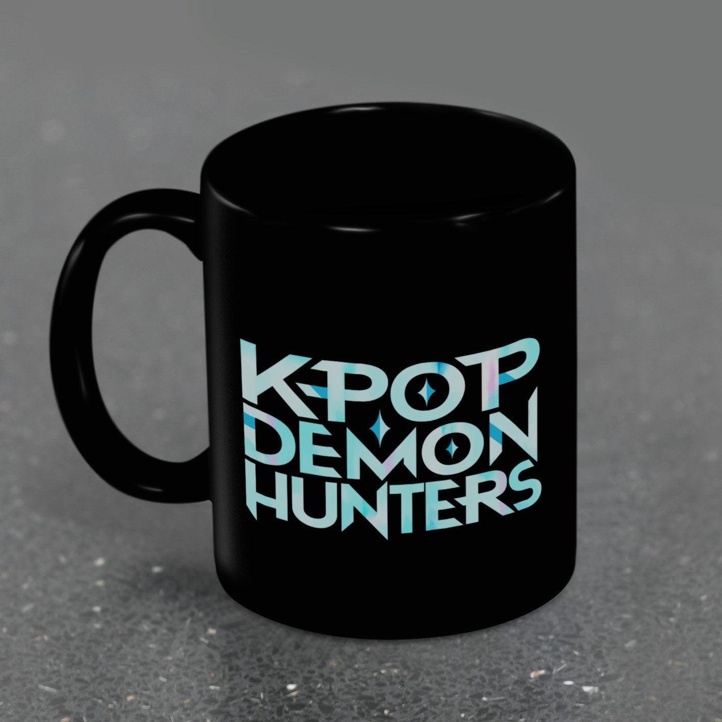 K-POP DEMON HUNTERS - Logo - Black Pod Mug 325ml