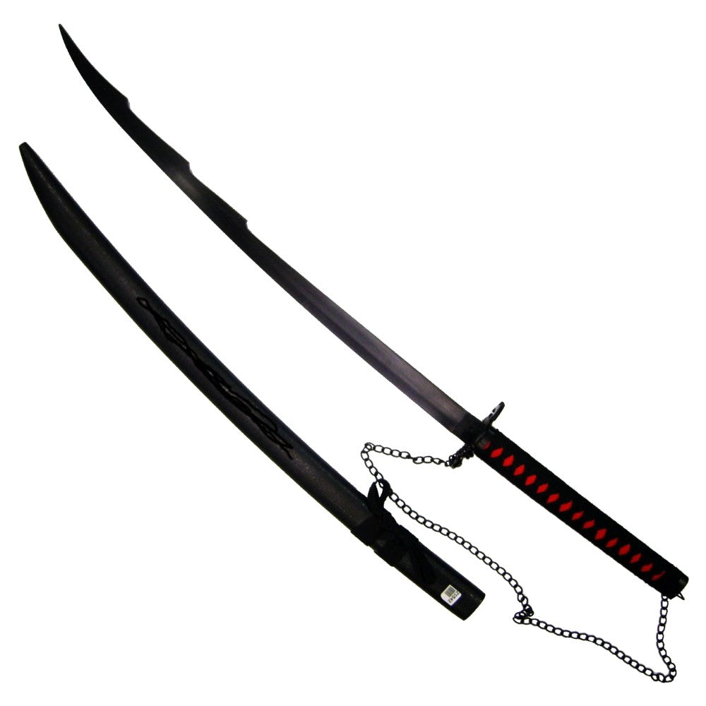 SIERKATANA GEÏNSPIREERD DOOR DE TENSA ZANGETSU EVOLUTIE (HEAVEN CHAIN SLAYING MOON), UIT DE ANIME-SERIE BANKAI NODACHI BLEACH DOOR KUROSAKI ICHIGO