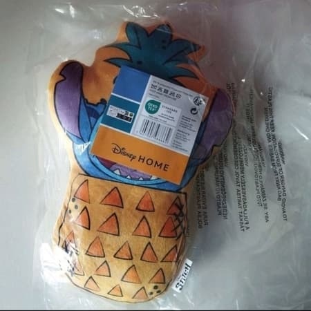 LILO ET STITCH - COUSSIN EN VELBOA EN FORME DE STITCH ANANAS