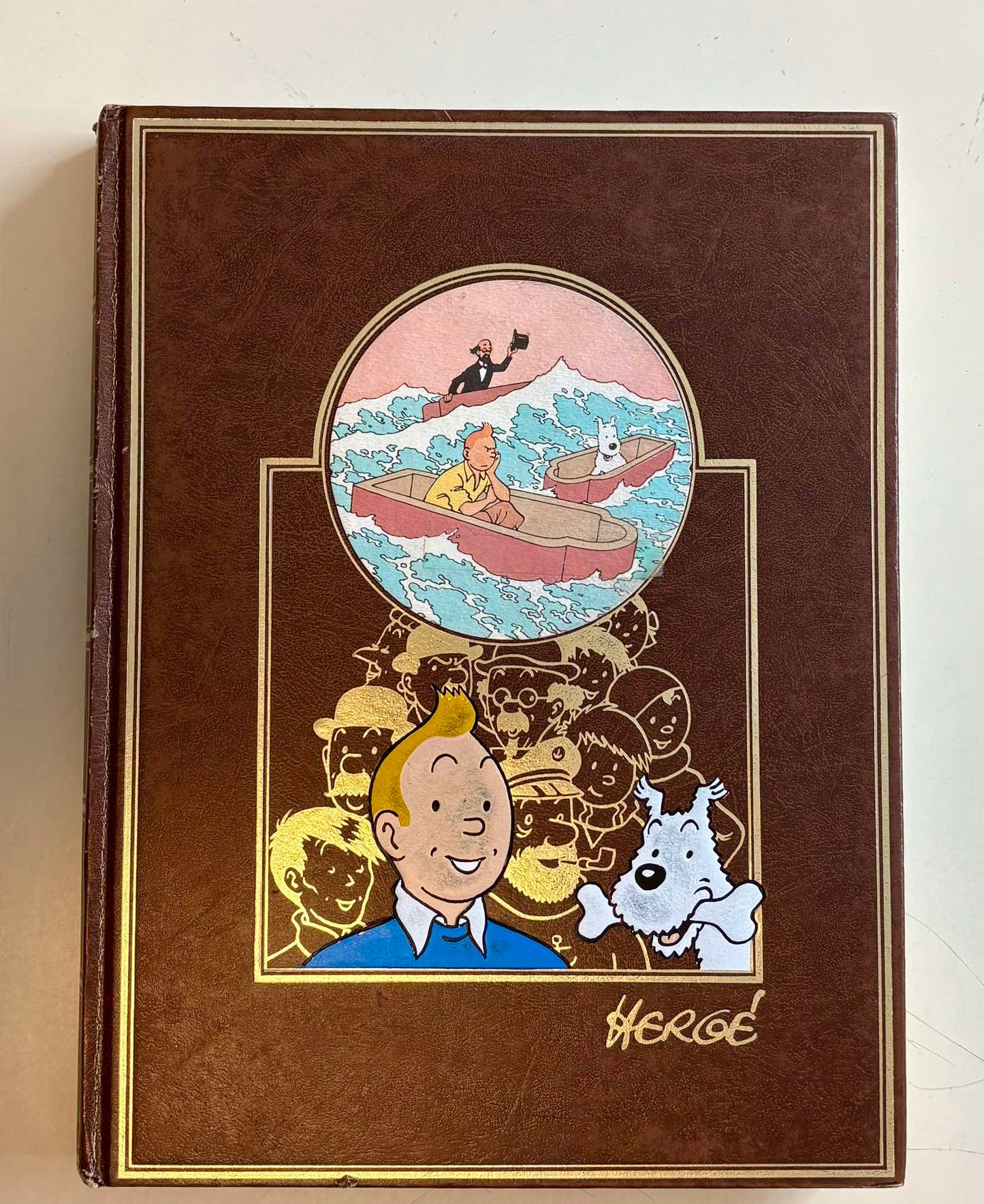 Lot L'oeuvre intégrale d'Hergé Tome 1 à 5 (1984)
