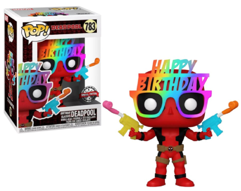 MARVEL - POP Marvel N° 783 - Deadpool "Lunettes D'Anniversaire"