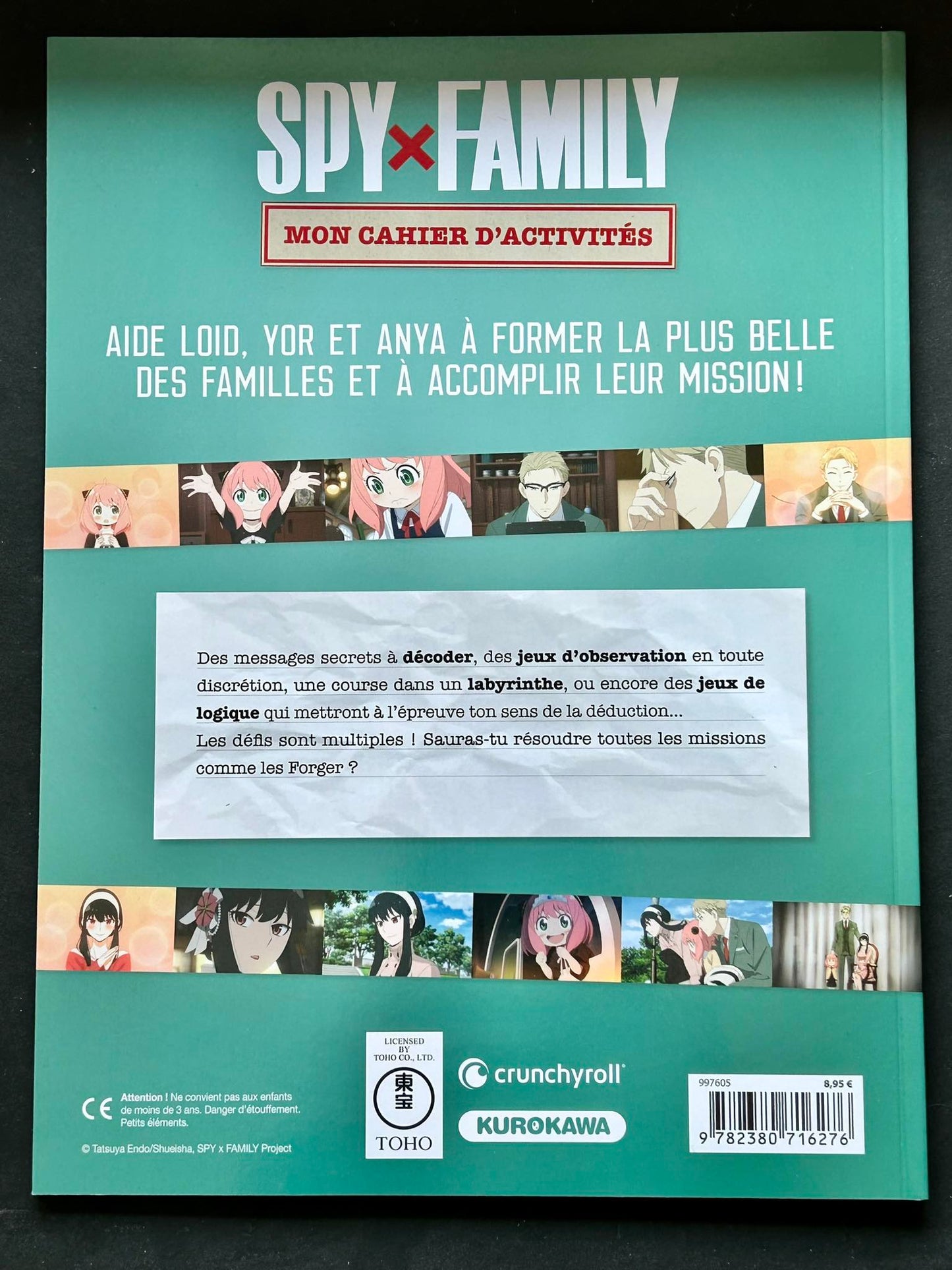 MON CAHIER D'ACTIVITES SPY X FAMILY