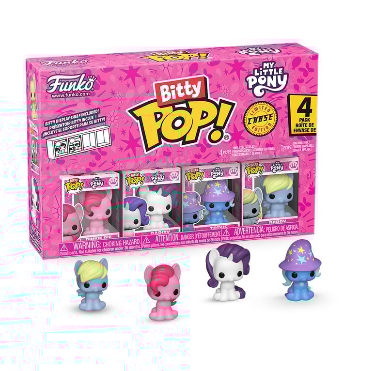MY LITTLE PONNY - Bitty Pop 4 Pack 2.5cm - Pinkie Pie avec Chase