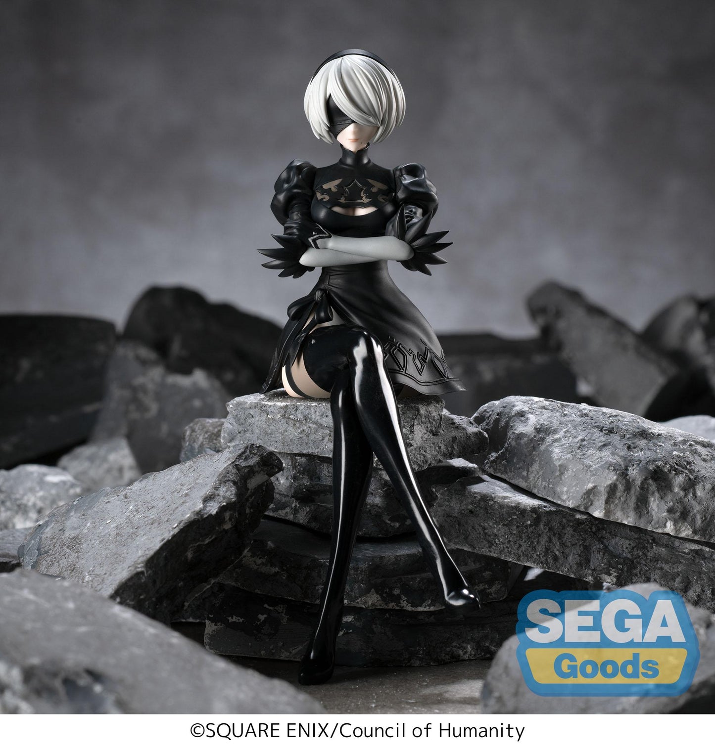 NIER AUTOMATA VER 1.1A - 2B - Statuette PM Perching 13cm