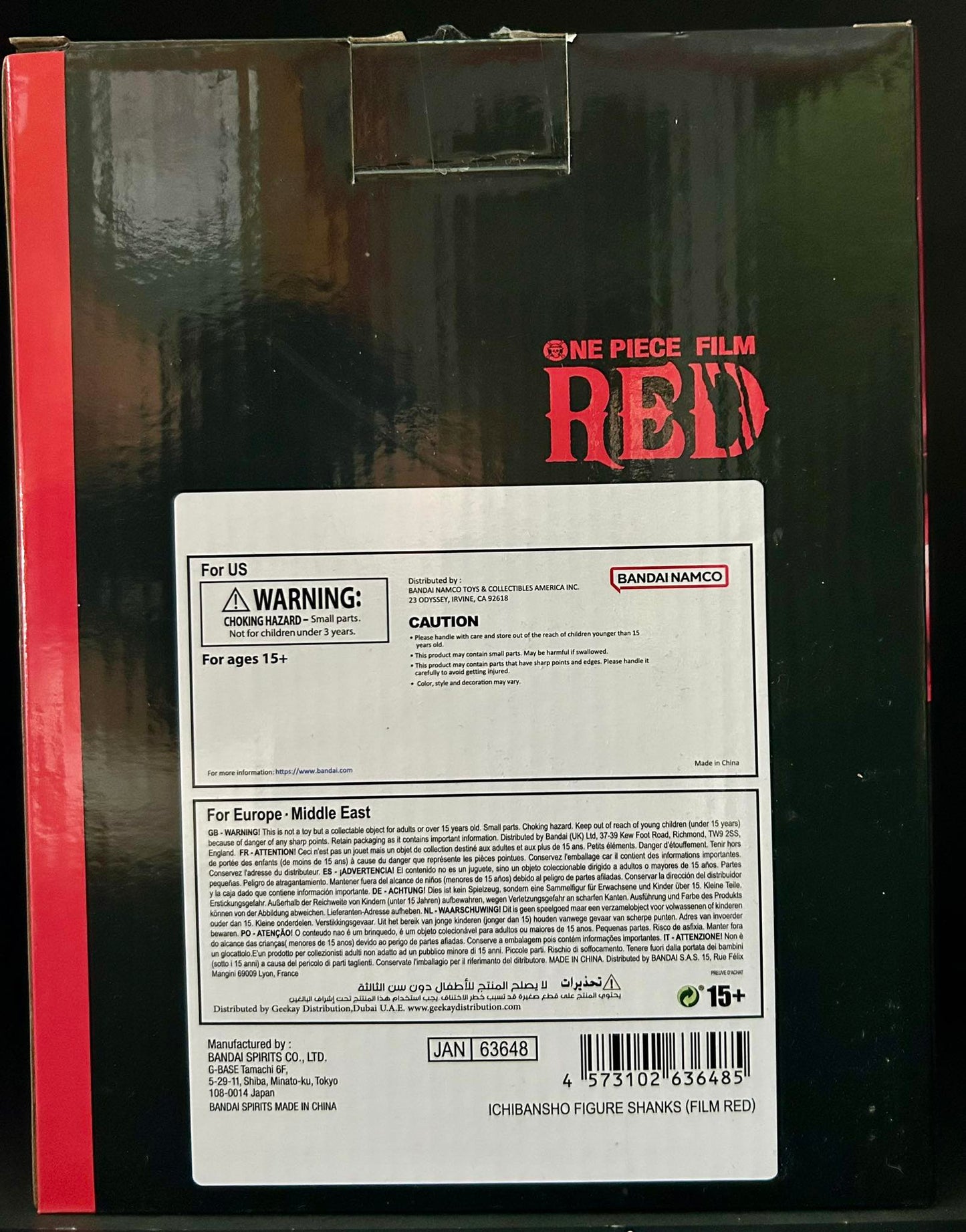 One Piece Film : Red Shanks Ichibansho Bandai Spirits Anime Banpresto Manga Figures