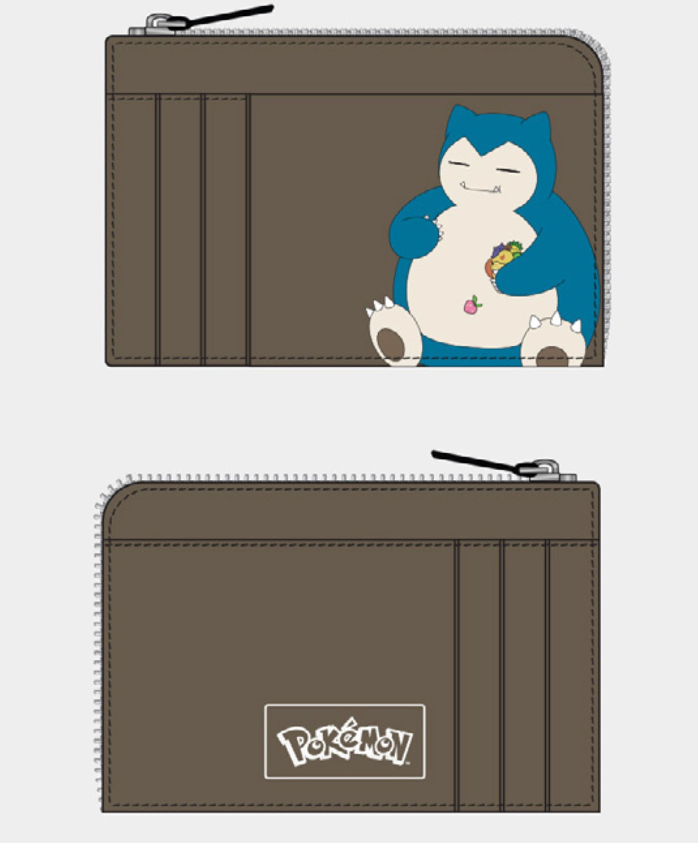 POKEMON - Ronflex - Porte-Cartes Gris