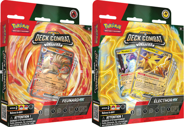 POKÉMON JCC - DECK DE COMBAT DELUXE FEUNARD-EX OU ÉLECTHOR-EX (1X DECK ALÉATOIRE)