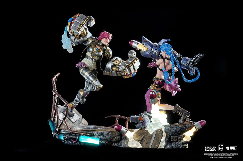 LEAGUE OF LEGENDS - Jinx & Vi - Pack 2 Statuettes 1/6