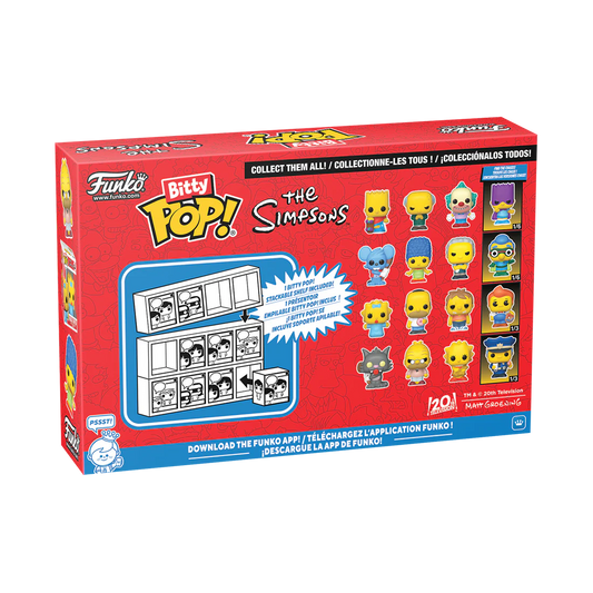 SIMPSONS - Bitty Pop 4 Pack 2.5cm - Itchy