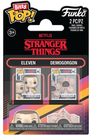 STRANGER THINGS - Bitty Pop 2 Pack 2.5cm - Onze & Demogorgon