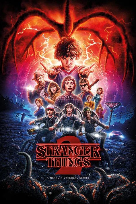 STRANGER THINGS - Poster 61x91 - Saison 2