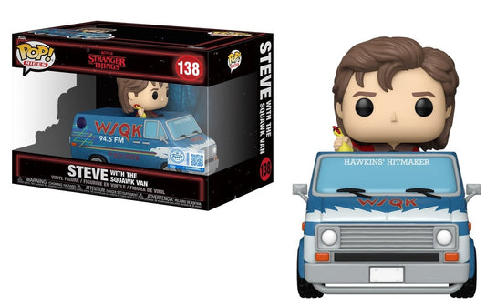 STRANGER THINGS S5 - POP Ride DLX N° 138 - Steve with Squawk van