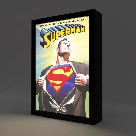 SUPERMAN - Cadre Lumineux LED 28x20x5cm