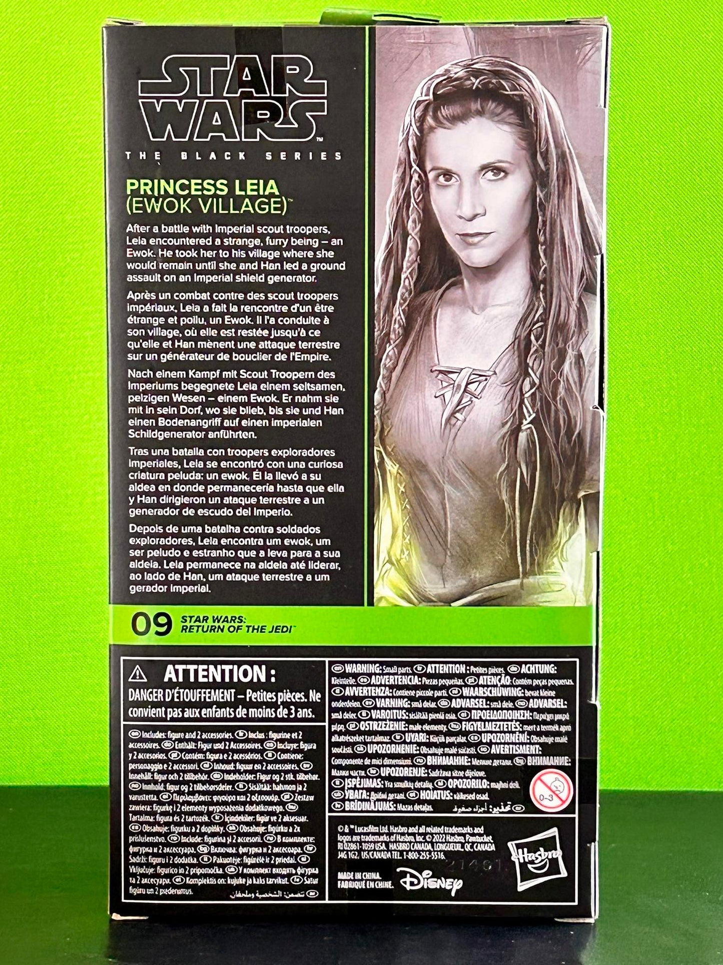 Star Wars The Black Series - Figurine d'action de la princesse Leia (Village Ewok) 15cm