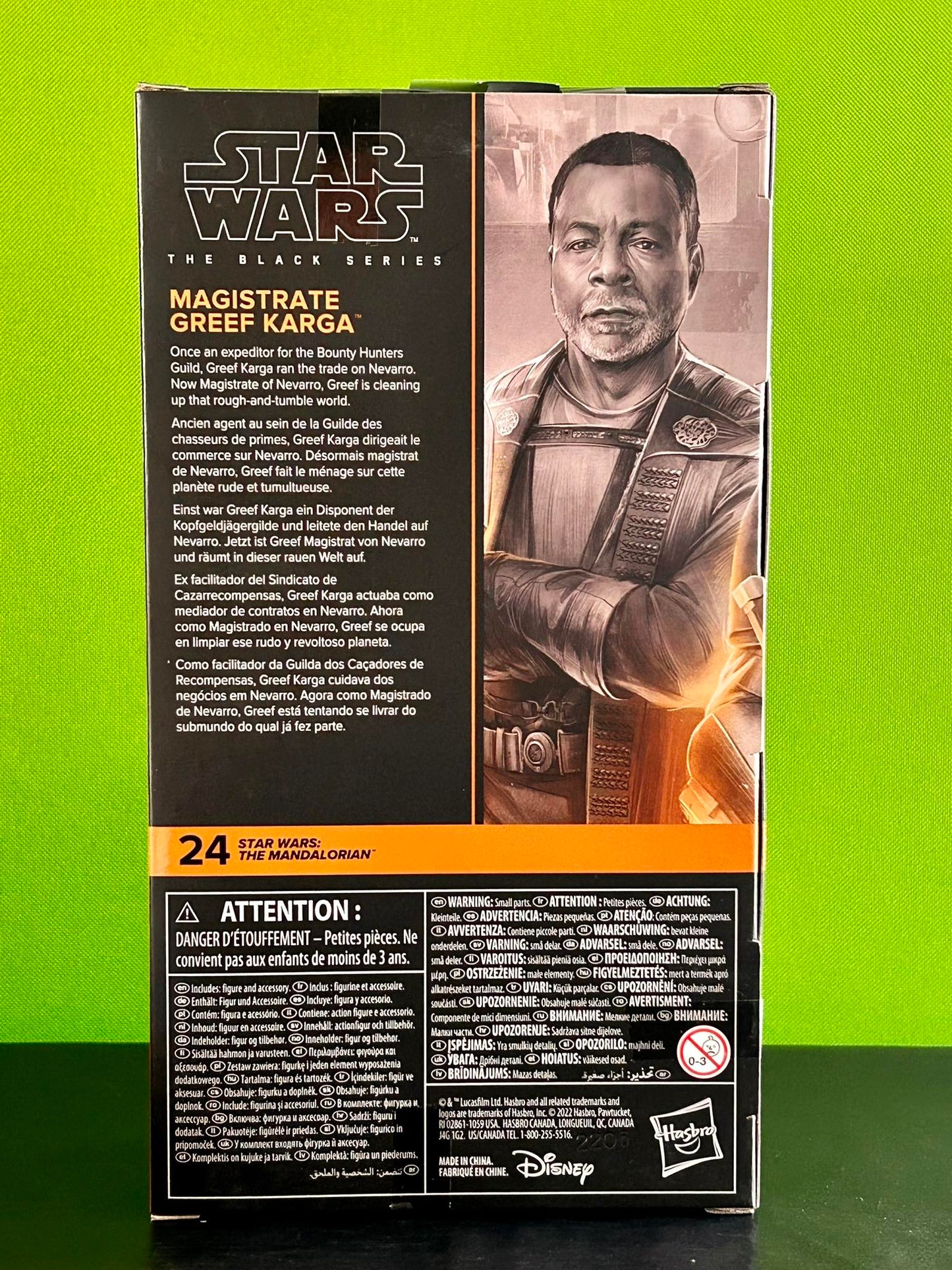 Star Wars The Black Series - Figurine d'action du magistrat Greef Karga 15cm