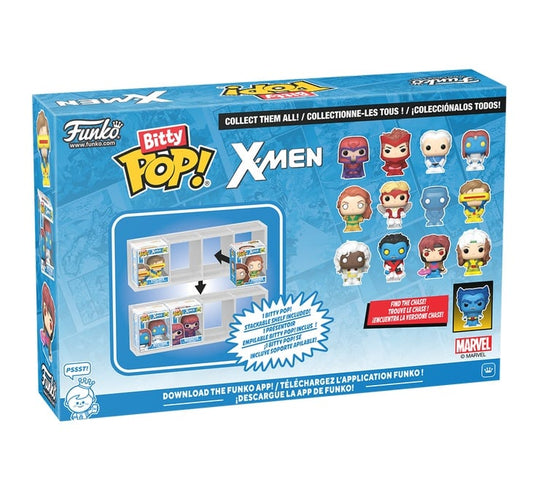 X-MEN - Bitty Pop 4 Pack 2.5cm - Gambit avec Chase