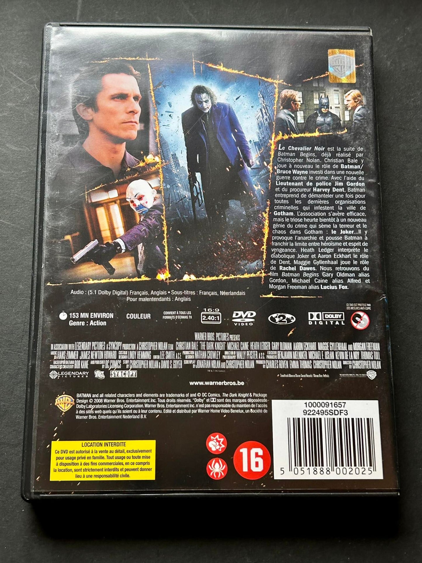 DvD Batman - The Dark Knight, le Chevalier Noir
