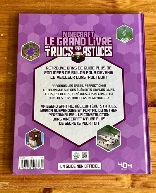 MINECRAFT - LE GRAND LIVRE DES TRUCS ET ASTUCES - SPECIAL CONSTRUCTION