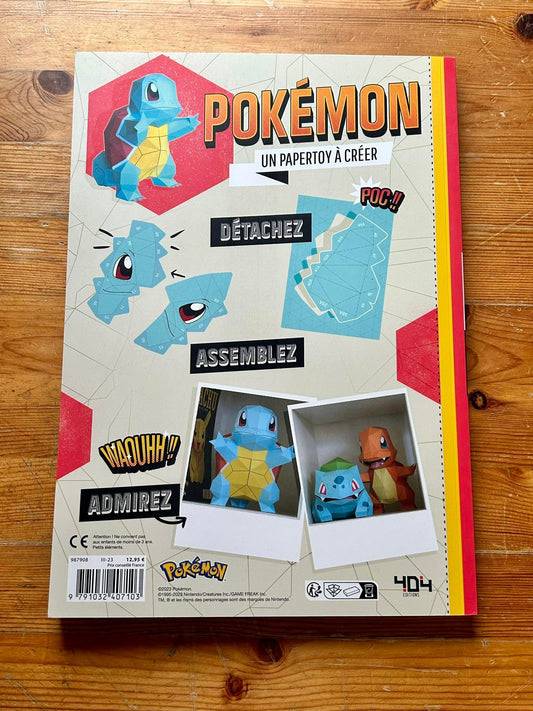 PAPERTOY POKEMON STARTERS: BULBIZARRE, SQUIRTLE AND SALAMECHE