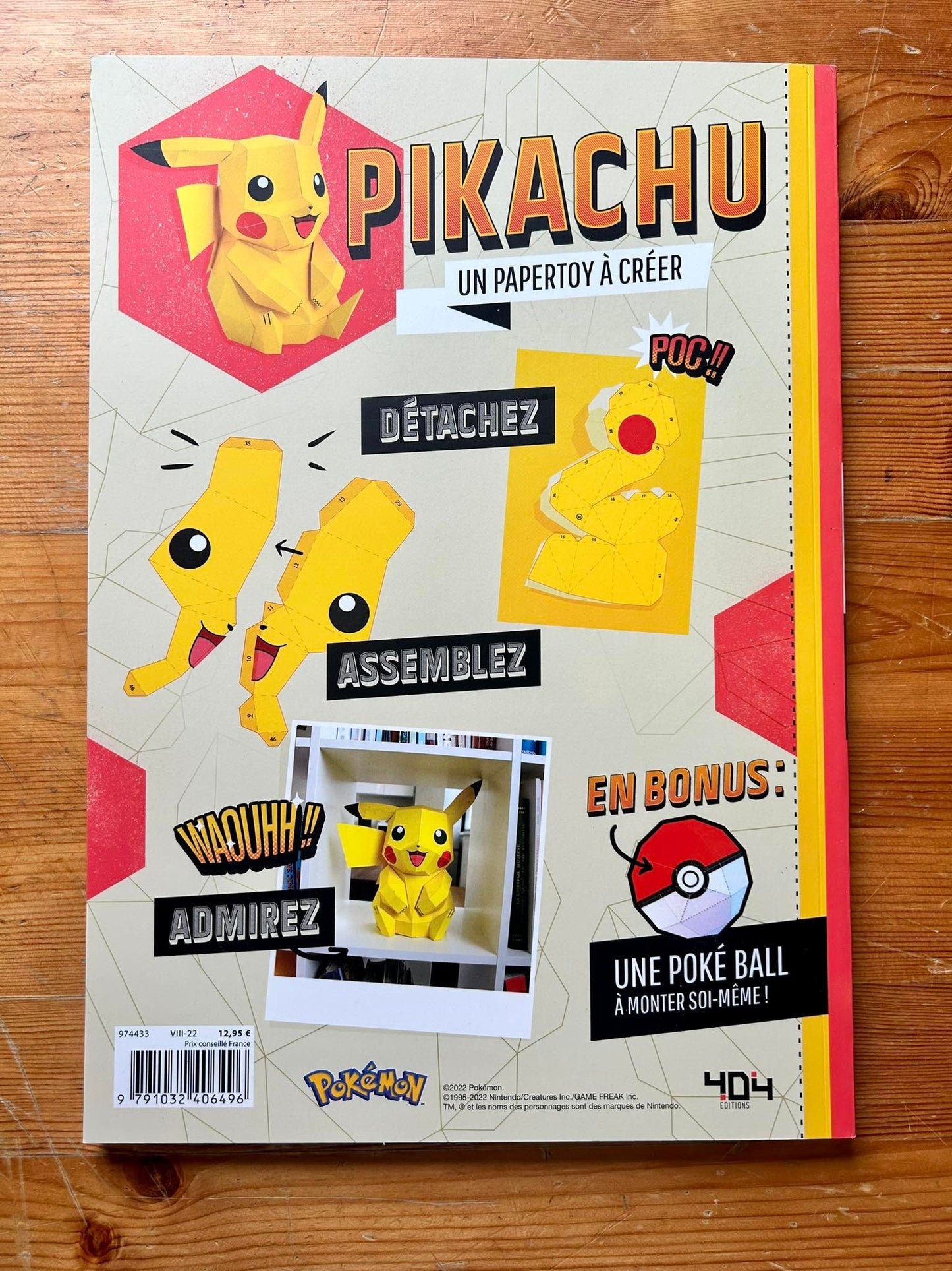 PIKACHU - UN PAPERTOY A CREER