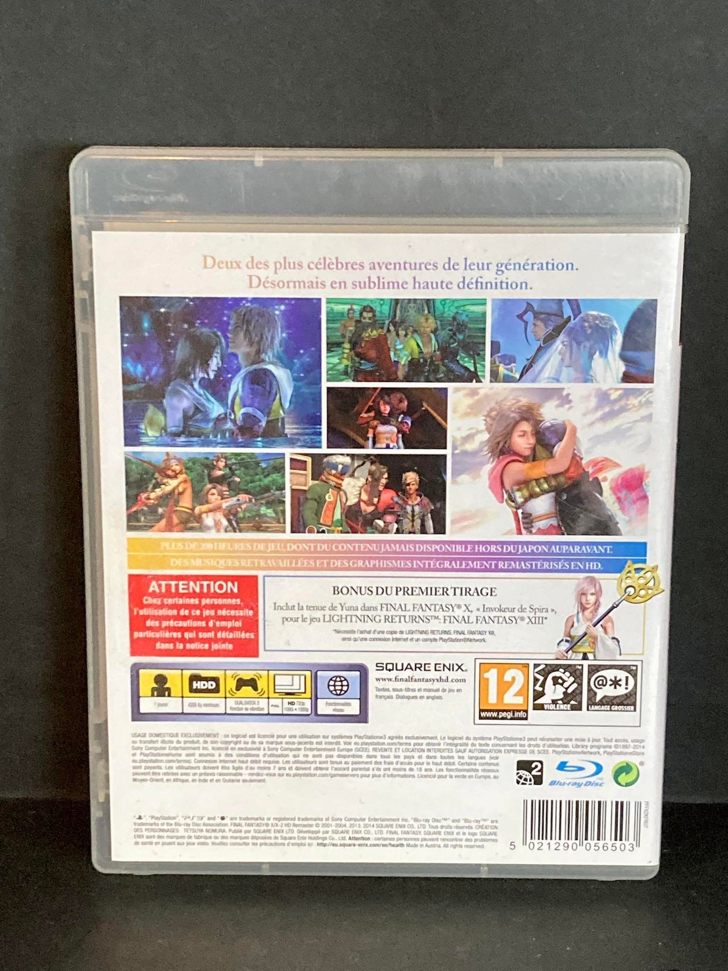 Jeu PS3 Final Fantasy X / X-2 HD