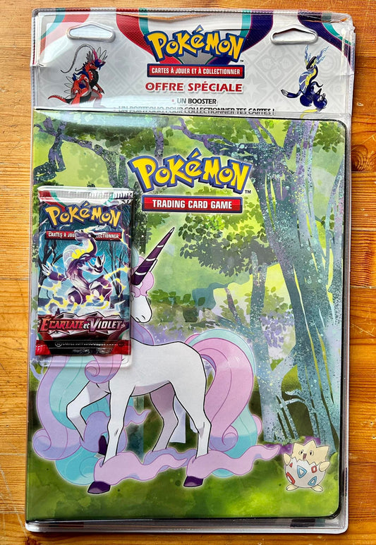 Pokémon JCC - Écarlate et Violet - Portfolio avec booster (1x portofolio sous blister aléatoire)