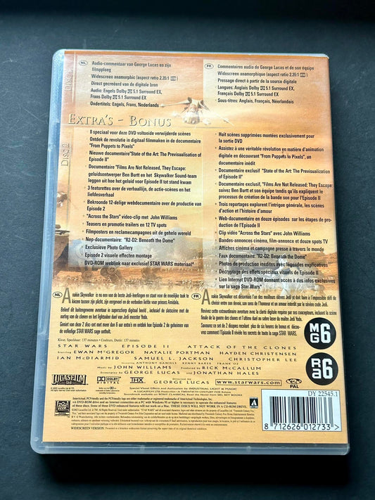DvD Star Wars : Episode II, l'attaque des clones - Édition 2 DVD