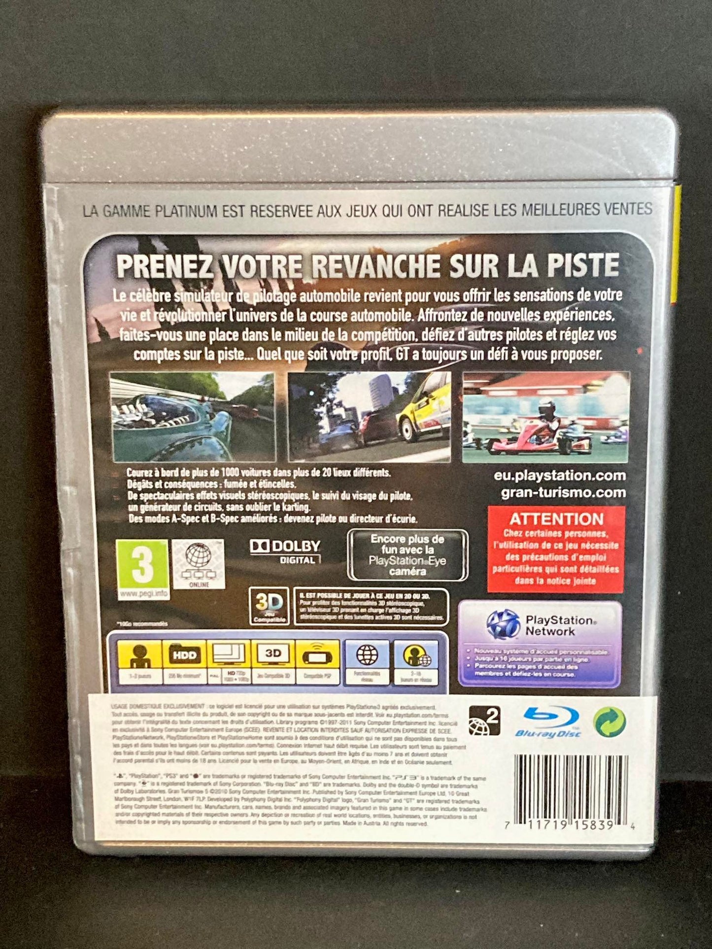 Jeu PS3 Gran Turismo 5