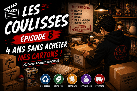 Les Coulisses d’Otaku Center – Épisode 8 : Pourquoi je réutilise les cartons pour vos commandes ?