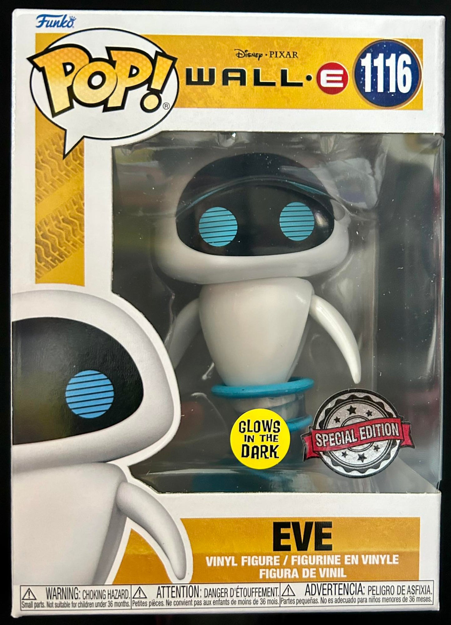 Funko Pop! Disney: Wall-E - Eve Flying (Glow in the dark)