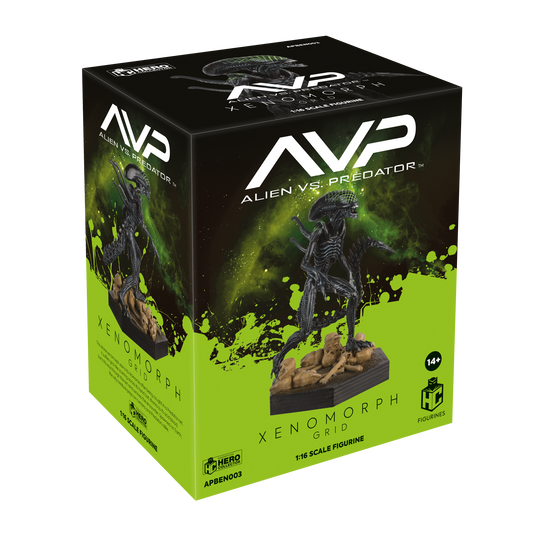 Alien Vs Predator - Grid Xenomorph Alpha Edition Boxdisplay Figuur 14 cm