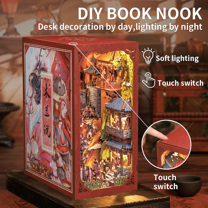 BOOK NOOK KIT - DIY - La Légende de Mulan - 298pc + Eclairage LED