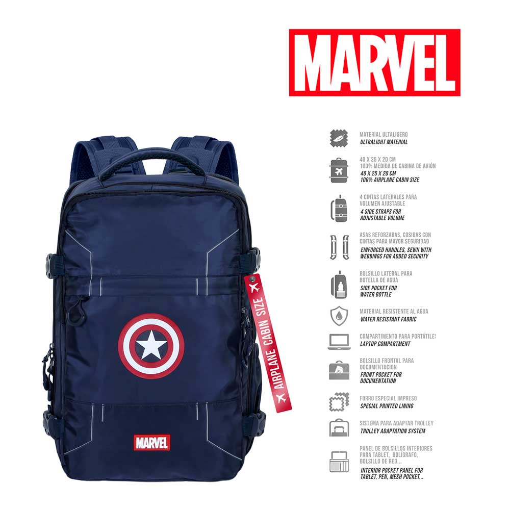 CAPTAIN AMERICA - Sac à Dos de Voyage Mercury Cabine '40x25x20cm'
