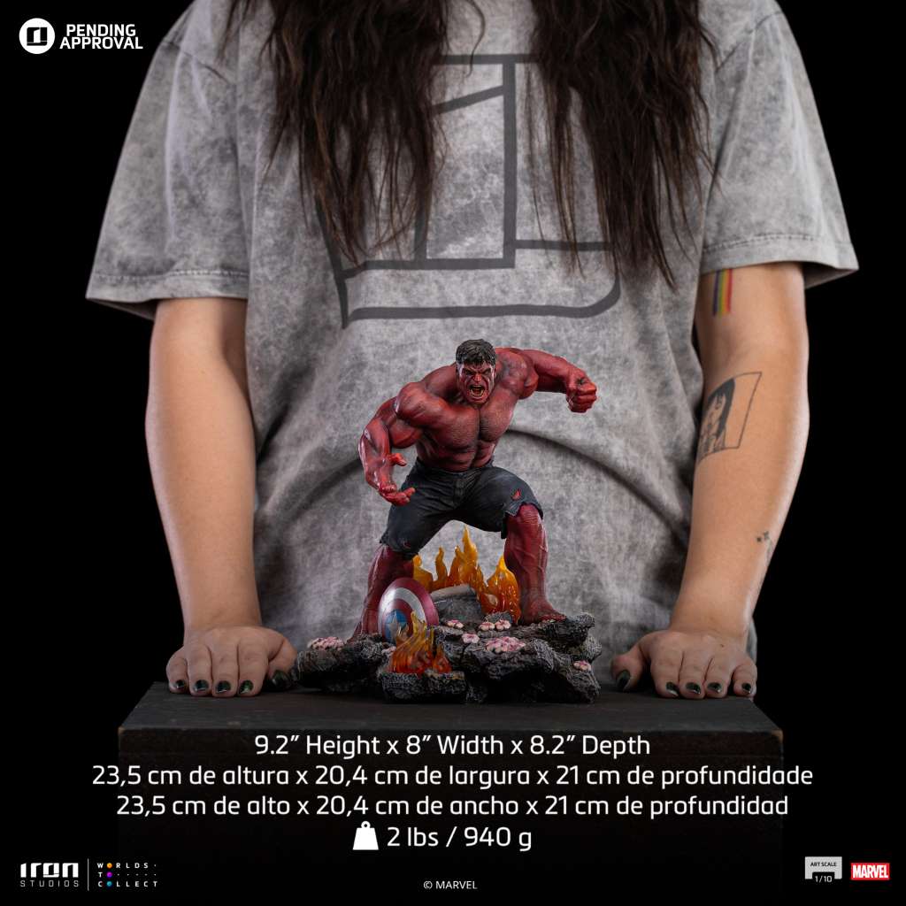 CAPTAIN AMERICA 4 - Red Hulk - Statuette Art Scale 1/10 23.5cm