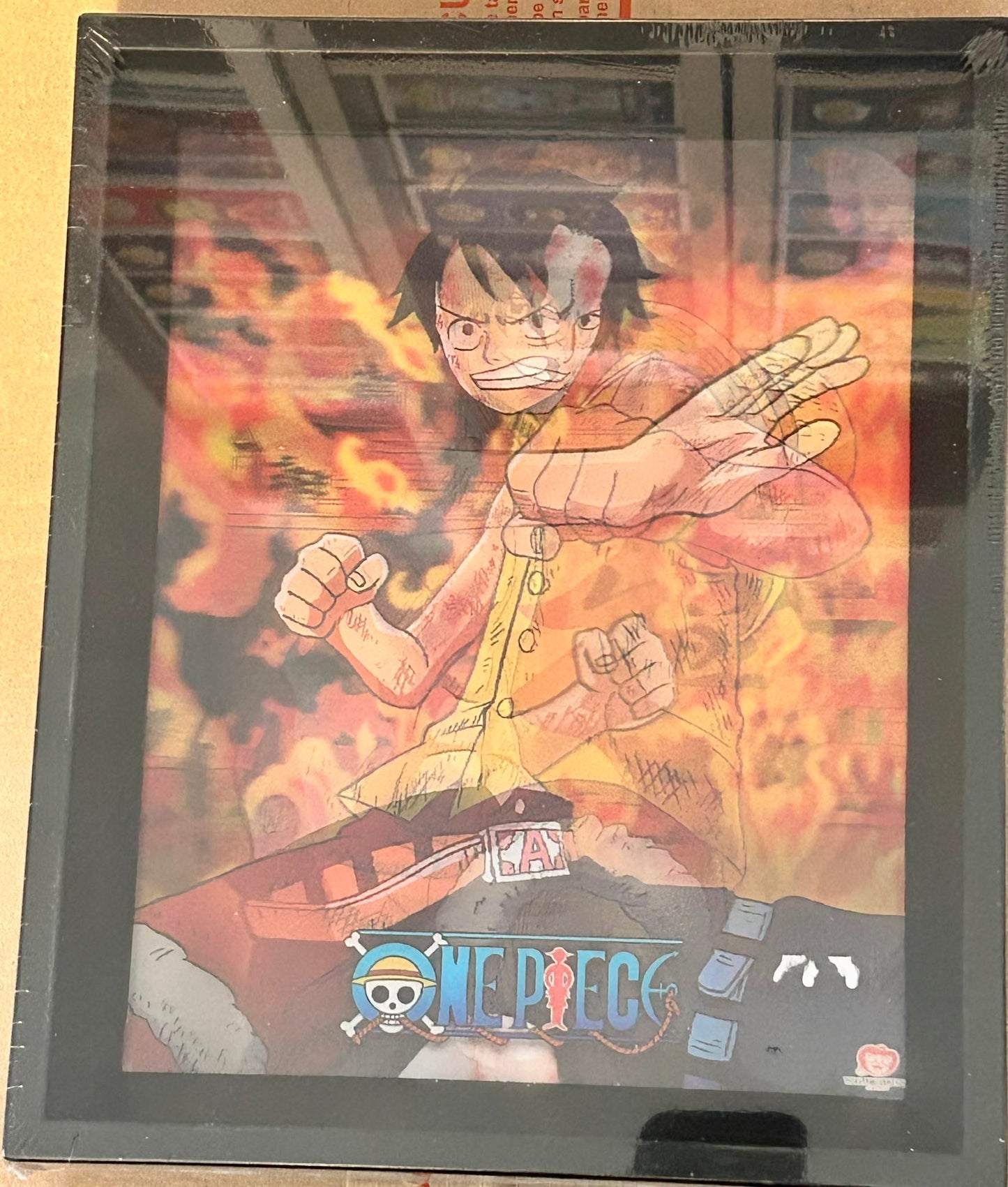 Cadre 3D lenticulaire - One Piece - Brothers burning rage