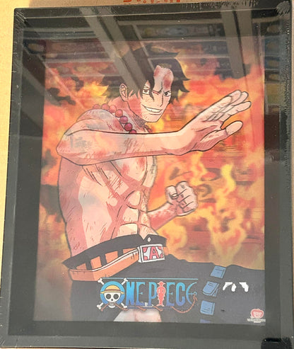 3D lenticular frame - One Piece - Brothers burning rage