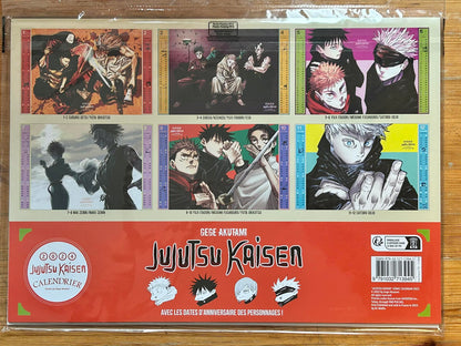 Calendrier Jujutsu Kaisen 2024