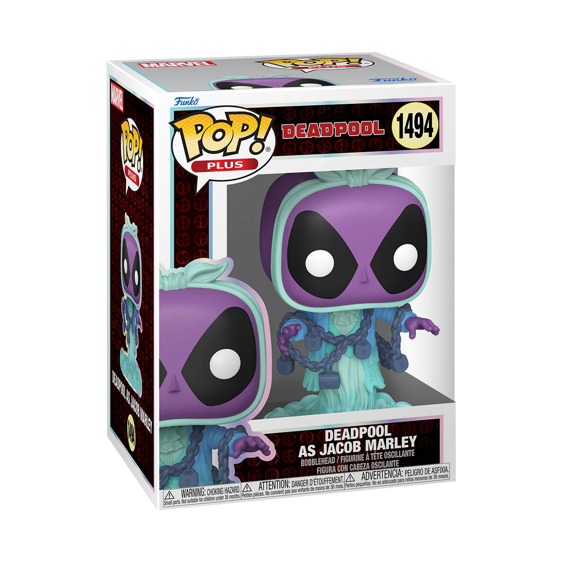 DEADPOOL - POP Plus N° 1494 -Deadpool As Jacob Marley