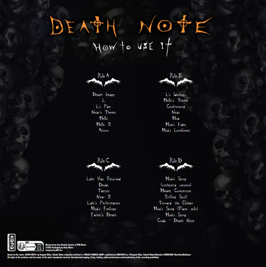 DEATH NOTE - Vinyle Original Soundtrack Vol 3