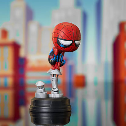 DIAMOND SELECT TOYS - MARVEL ANIMATED - SPIDER-MAN SUR CHEMINÉE STATUE 15CM