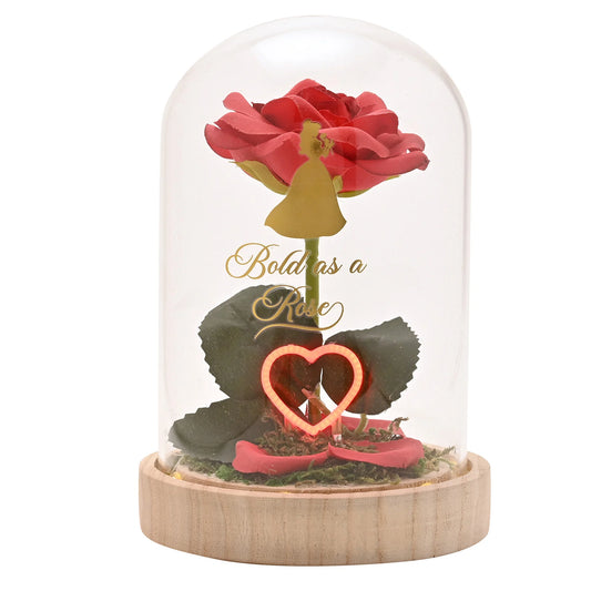 DISNEY PRINCESSES - Belle - Cloche Florale avec Lumière Néon