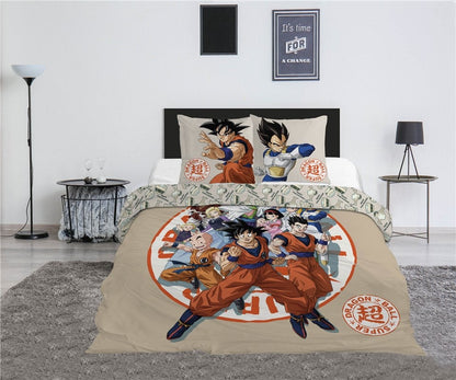 DRAGON BALL SUPER - Parure de lit 240x220cm + 2x65x65cm